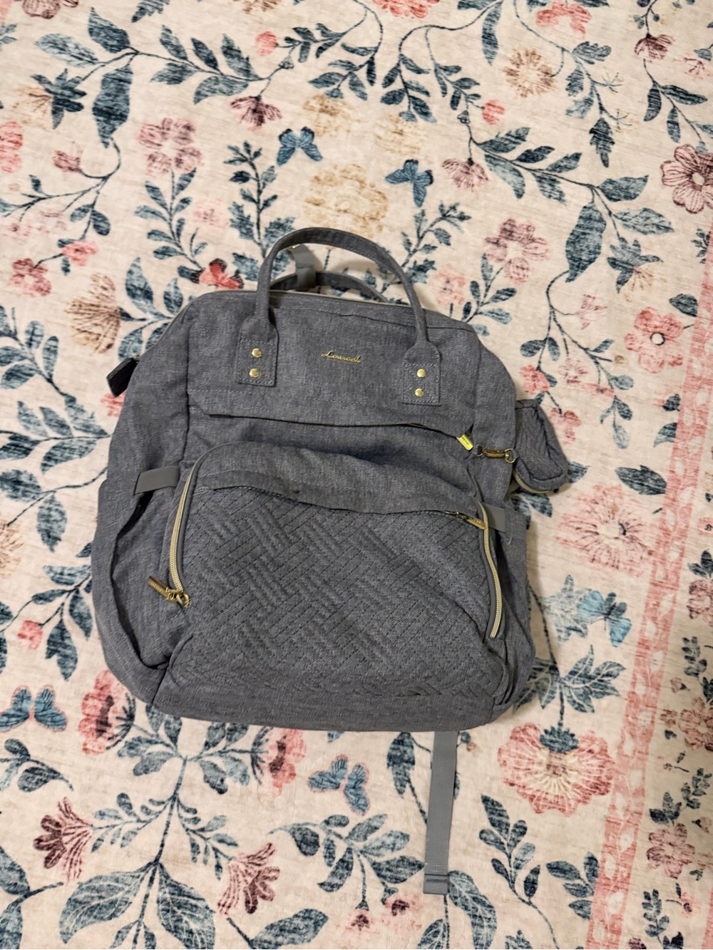 Casual Gray Women's Backpack Tote - Unbranded